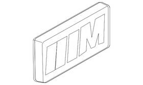 Bmw 36-13-5-a6f-126 Genuine Wheel Cap Emblem