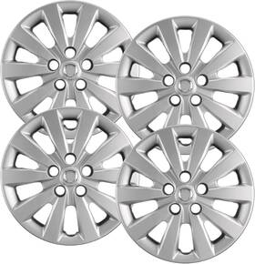 53089ams-4 Branded Premium Quality 16 Inch Silver Hubcaps / Wheel Covers Fits