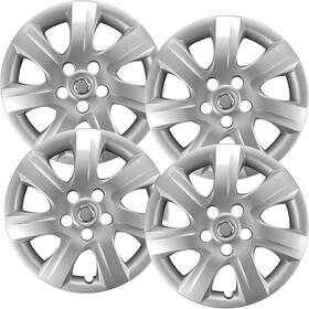 Branded 856321007194 Premium Quality 16 Inch Silver Hubcaps Fits 2010 And 2011 Toyota Camry