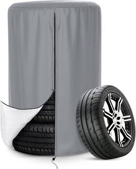 Lyjx010-6 Branded Tire Cover Heavy Duty Waterproof And Dustproof 33 X 47in Grey
