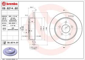 08821481c02 Brembo Disc Brake Rotor