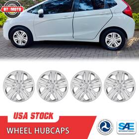 Wj-5185-c-15 Bt Moto 15 Inch Wheel Rim Covers Hubcaps Snap-on For 2009-2020 Honda Fit 4pcs Abs Pc