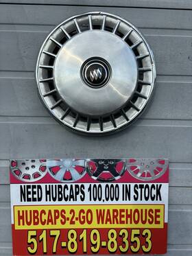 10154249 Buick 1131/1114 1984-1994 Century 1990 Skylark Used Original Hubcap 14 Inch Stainless 1 #439