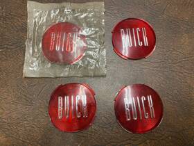 1168185 Buick Set Of 4 Oem 1955 Hub Cap Center Emblems #1168185 Nos Condition