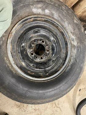 1394545 Buick Rare All Five Original Steel Wheels And Hubcaps Off Of A 1955 Special