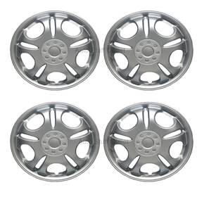 Hc-941-14s C.p.r. Universal Hub Cap Wheel Cover Abs Skins 941 Set- 14 Inch Silver- Set Of 4