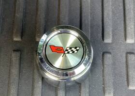 Ca 196731004308 Corvette C3 Aluminum Wheel Center Cap With Emblem 1982