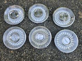 Cadillac 1962 1963 1960 1961 Hubcap Lot Of 6 Hub Cap Wheel Cover 61 Cadi Vintage White