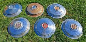 33997 Cadillac Set Of 6 1941 1942 1946 Large Hubcaps Hub Caps Series 60 62 Fleetwood 4