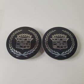 Cd09127839gf Cadillac Gm 2005-2015 Oem Ats Cts Dts Srx Sts Black Wheel Center Caps Set Of 2