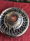 2050b Cadillac Wire Spoke Locking Inch Hubcap Wheel Cover