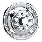 Cal-7511665f Cal Custom Dually Wheel Stainless Polished Simulator Front Only