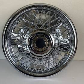 5341-12 Cal Custom Hawk Lot Of 4 Vintage 14 Inch Wire Wheel Hub Covers By Part No