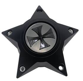 C109300mb04 Cali Offroad C-554-4 Black Wheel Rim Center Cap -