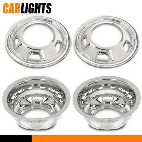 C-02etn3723asl Carlights Fit For Dodge Ram 3500 2003-18 Chrome 17 Inch Dually Wheel Simulators Dual Skins