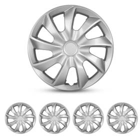 Wj-5084-b-16 Caroxx 16ftft Hubcaps Wheel Rim Cover Universal Hub Caps Replacement Pp Material E