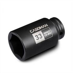 Cs-083 Casoman 1/2 Inch Drive X 33 Mm Deep 6 Pt Impact Socket Cr-mo 1/2-inch 33mm