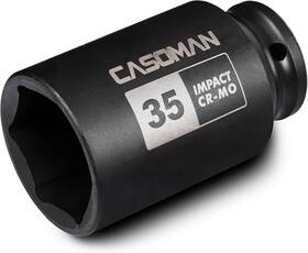 Cs-085 Casoman 1/2 Inch Drive X 35 Mm Deep 6 Pt Impact Socket Cr-mo 1/2-inch 35mm