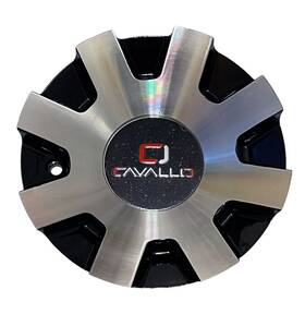 910l161m Cavallo Clv-8 Black Machined Wheel Rim Center Cap -