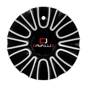 911l178m Cavallo Clv-7 Gloss Black Machined Wheel Rim Center Cap -