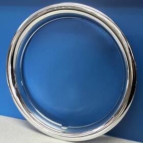 1516p Cci One Single 16 Inch Chrome Abs Trim Ring 1 3/4 Depth Beauty # By New