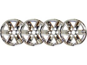 81kdghcq Cci 17 Inch 6 Spokes Snap-on Plated Chrome Set Of 4 Fits Ov Wheel Cover Ford F150 2021-2025 Xlt