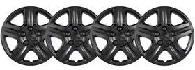 43116blk Cci Set Of 4 Black 16 Inch Hub Caps Wheel Covers 5 Spoke Star Full Tire Rim Lug Hubs New