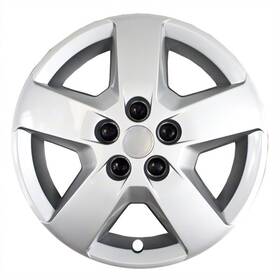 44016s Cci New Set Of 4 16 Inch Silver Aftermarket Hubcaps That Fit 5 Spoke Steel Wheels