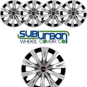 530-16sc-500 Cci 53016sc-500 2014-2017 Fiat Style # 16 Inch Two Tone Hubcaps Wheel Covers New Set/4