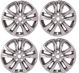 Imp469x Cci Aftermarket Parts 4 Chrome 17 Inch Wheel Skins Hub Caps Full Rim Covers For 2021-23 Chevy Trailblazer