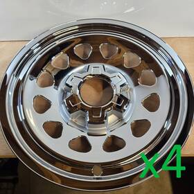 Imp-100x Cci New 2019-2024 Chevrolet Silverado 1500 17 Inch Chrome Wheel Skins Set Of 4 Oem
