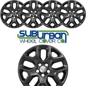 Imp-386blk Cci 2015-2018 Jeep Renegade Latitude # 17 Inch Black Wheel Skins New Set/4