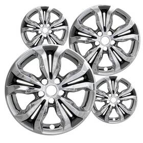 Imp-442cc Cci 2019 Chevrolet Cruze Ls / Lt # 16 Inch 2 Tone Chrome Wheel Skins New Set/4