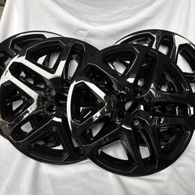 Imp372blkn Cci Set Of 4 Gloss Black 17 Inch Impostor Wheel Skins For 13-15 Ford Fusion Rim Covers