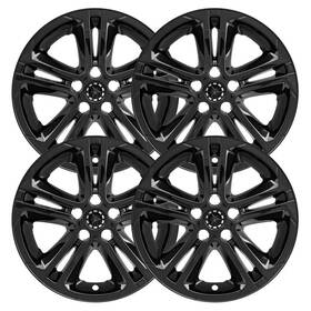 Imp412blkn Cci Gloss Black 16 Inch Impostor Wheel Skins Set Of 4 For 2016-2018 Chevy Cruze Lt