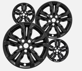 Imp442blk Cci 4 For Chevrolet Cruze Lt Ls 2019 Black 16 Inch Wheel Skins Hub Caps Full Rim Covers
