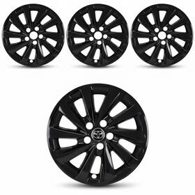 Imp479blk Cci 4pcs Gloss Black 17 Inch Wheel Skins Covers For 2021-2026 Toyota Camry Le #imp479blk