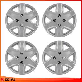 003178759zeg Cciyu 4 Pcs Hub Caps 13 Inch Wheel Cover Universal Silver Trim Kit
