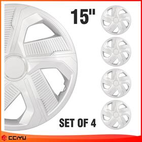 003185013zeg Cciyu Set Of 4 Snap On 15 Inch Universal Full Hub Caps Wheel Covers Fit R15 Tire And Rim