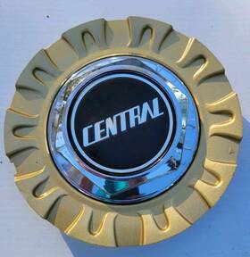 Bc074 Central Bc075/bc108 Wheels Center Cap 1 Gold With Chrome Hexagon #bc074/bc108