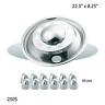 Cf-15-141-2 Stainless Steel Wheel Cover Front Simulator Kit