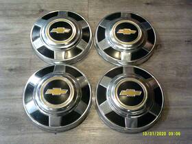 Ft73-ft87 Chevrolet 00362013 Chevy C/20 C/30 3/4 1 Ton Truck Van 12 Inch Dog Dish Hubcaps Set Of 4 Oem