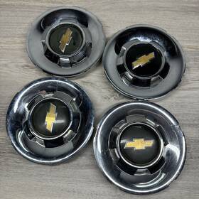 19433403 Chevrolet Set Of 4 Oem 2009-2013 Chevy Silverado Tahoe Avalanche Chrome Center Cap Hubcaps