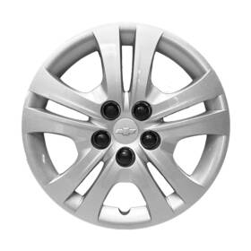570-08054 Chevrolet 196743140605 15x 5 Double Spoke Refurbished Wheel Cover Painted Silver