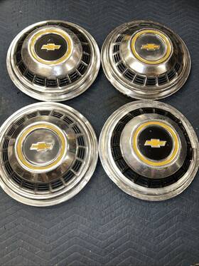 349097 Chevrolet Set Of 4 1970s 1980s C20 C30 Chevy Truck 16.5 Inch 1 Ton Wheel Cover Hubcaps #73xx