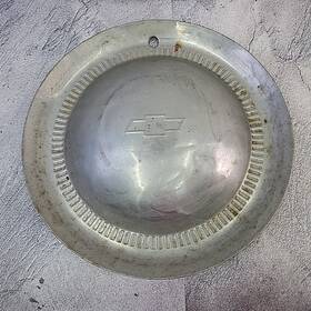 3699942 Chevrolet 1953 Bel Air 15in Stainless Dome Hubcap Wheel Cover W Bowtie Emblem
