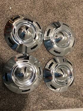 3734032 Chevrolet Oem Chrome Dog Dish Hub Cap 1957 1958 1959 1960 Chevy Pickup Truck 1/2 Ton