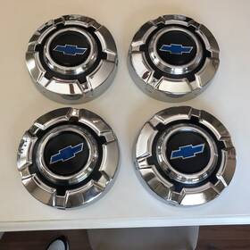 3944970 Chevrolet 1969 - 1972 Chevy Hubcaps 1/2 Ton Chrome 69 70 71 72 C10 Truck