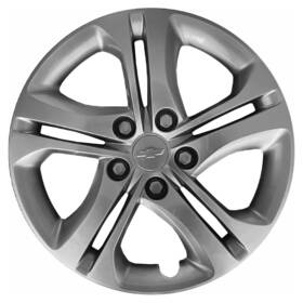 570-99100 Chevrolet 42484803 16x 5 Double Spoke Refurbished Wheel Cover Painted Silver
