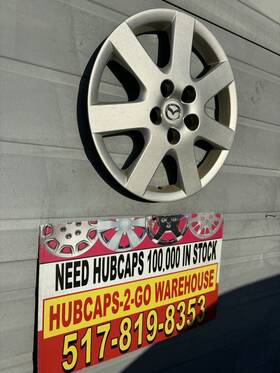 4m81-1130-aa Chevrolet /hollander#5655 2005-2008 Mazda 6 16 Inch Silver Usedoem 7 Spoke Hubcap1 P/n 5655